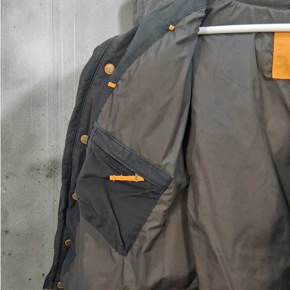 Timberland Puffer Jacket Men XL Black 80 20 Duck Down Feather Fill Parka Coat - Picture 4 of 12